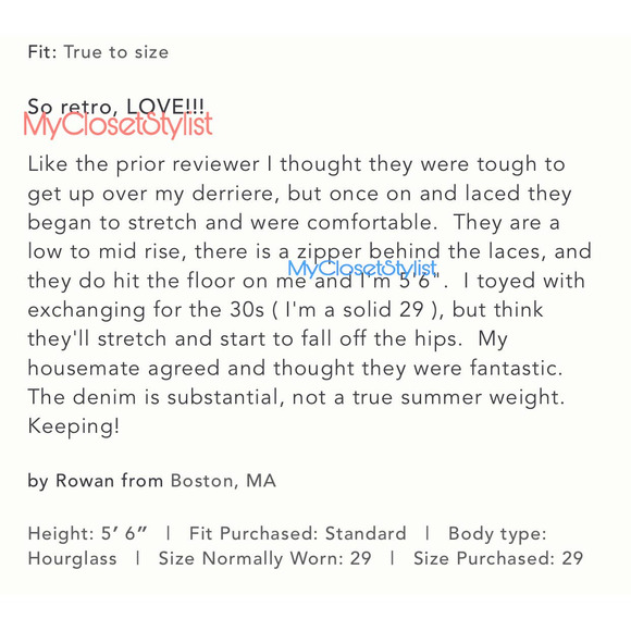 Nwt Pilcro LACE-UP Icon Flare Zipper Jeans 32 NEW With Tag Anthropologie - Picture 3 of 4